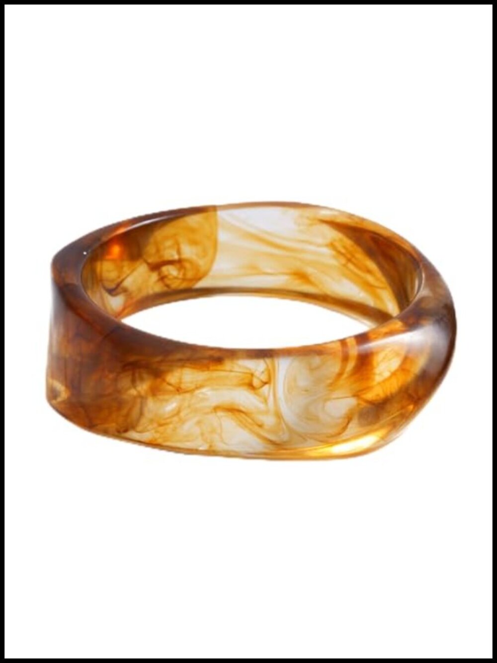 Acrylic Resin Bangles Bracelets for Women Chunky Geometric Statement Punk
